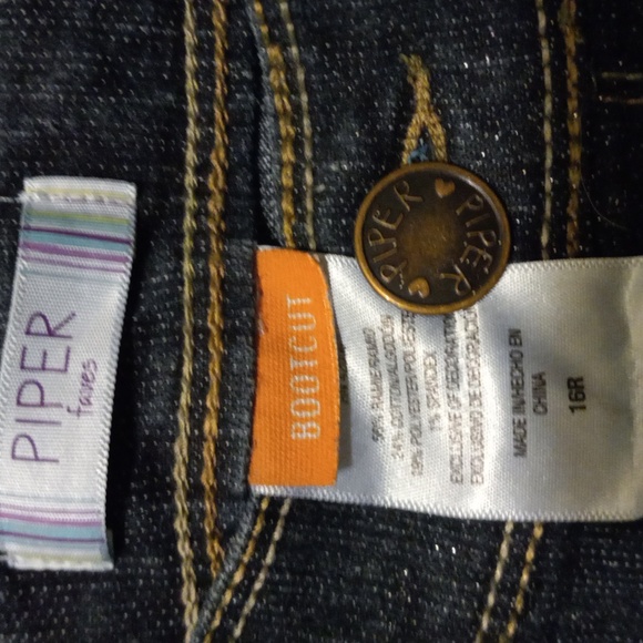 NWOT Piper Faves Jeans, 16R Junior, Boot Cut - Picture 4 of 6
